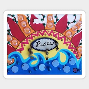 Peace Sun by Harriette Knight Sticker